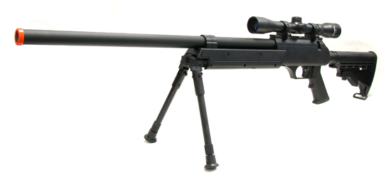 Spring SD98BK Bolt Action Sniper FPS 520 3-9X40 JB Unicorn Scope Airsoft Gun