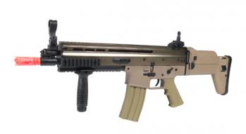 Electric DBoys MK16-L Tan Rifle FPS-420 Full Metal, Adjustable Stock Airsoft Gun