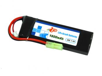 Intellect 7.4V 1600mAh LiPo Battery Mini Pack